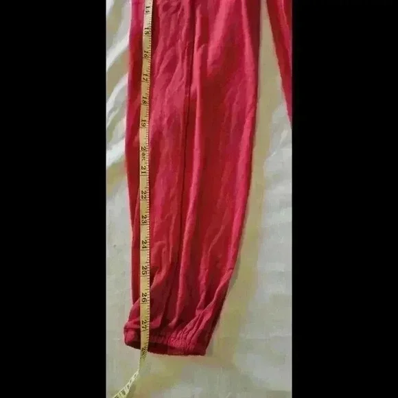 Comfortable Stretchy Red Lounge Pants - Picture 6 of 7